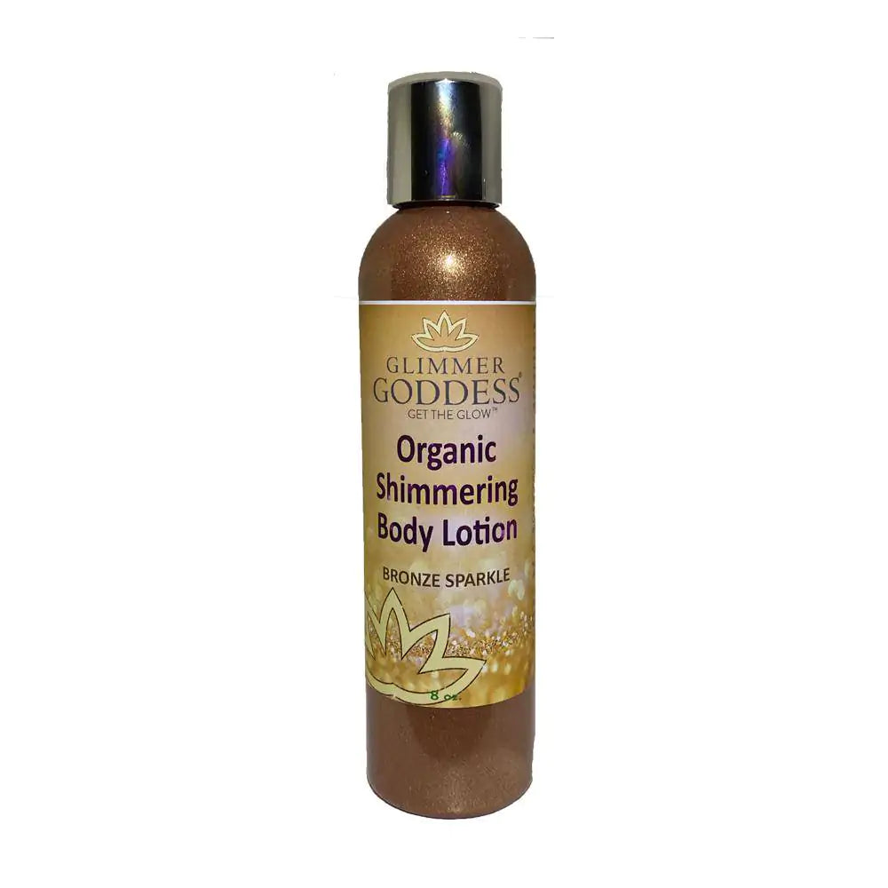 Glimmer Goddess Organic Shimmer Body Lotion - Sparkle For All Skin Types